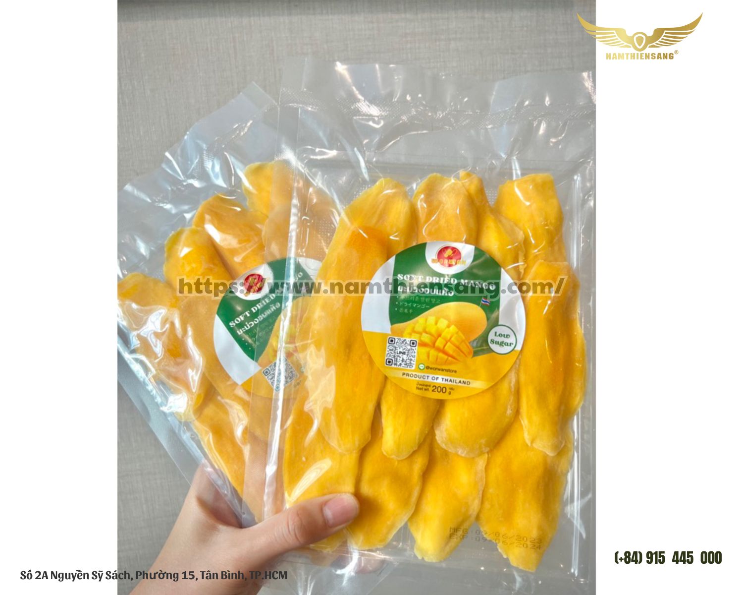 Bao Bì Hút Chân Không xoài sấy